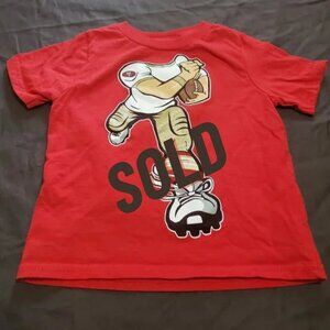 NFL 49ers T-Shirt San Francisco Sportswear Football 2T Red Gold 100% Cotton